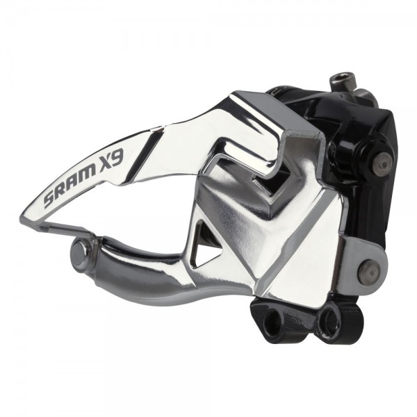 SRAM UMWERFER, X9, f�r 3x10-fach, DIRECT MOUNT, HIGH CLAMP, DOWN PULL