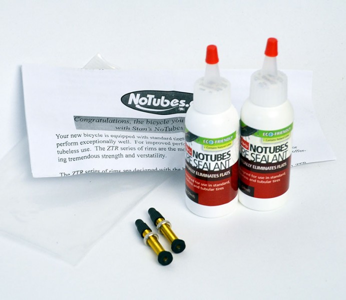 No Tubes Milch/Ventilkit, passend f�r einen Laufradsatz
